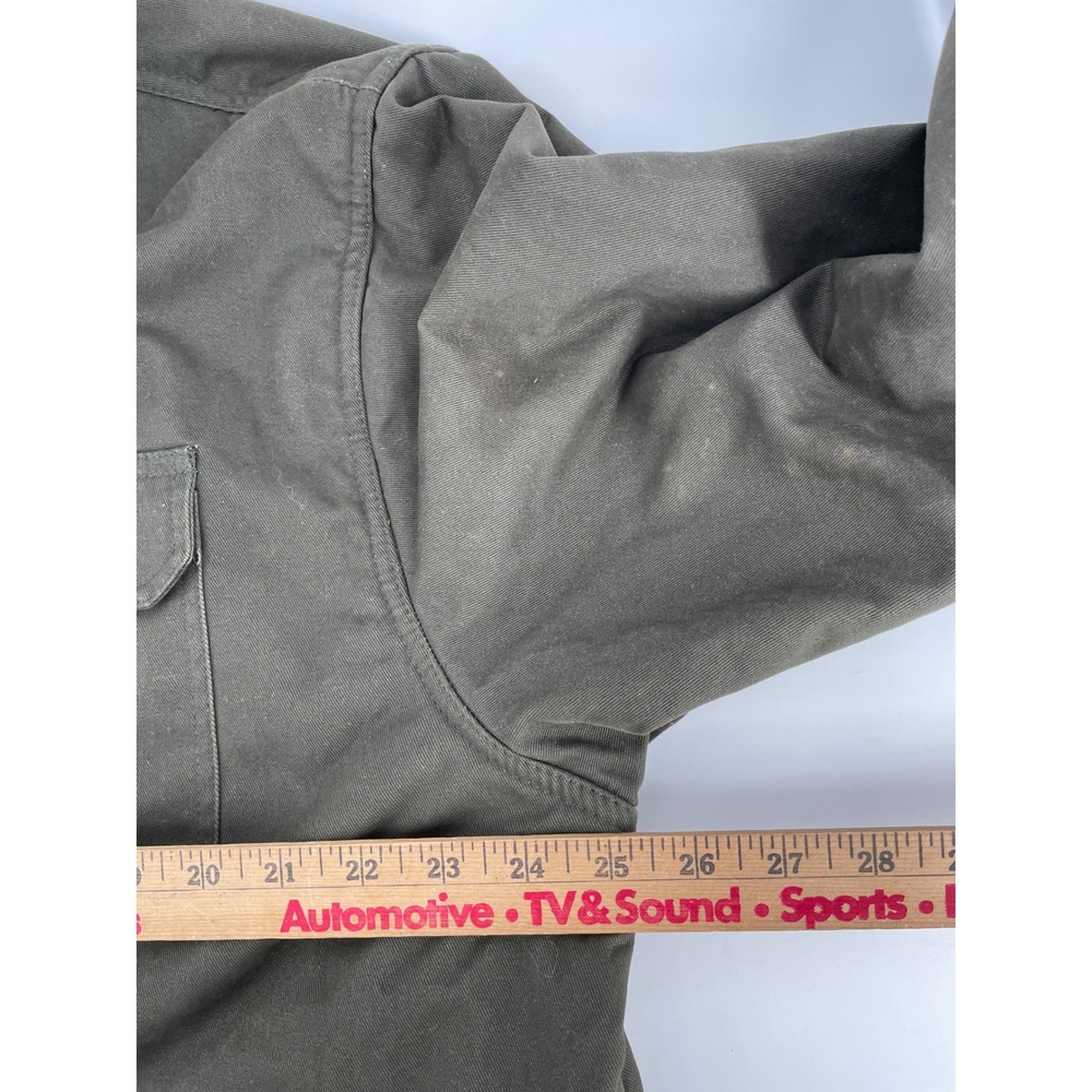 10W Apparel Workwear Shirt Jacket Mens XL Green Chore Fleece Lined Shacket‎ - Picture 5 of 8